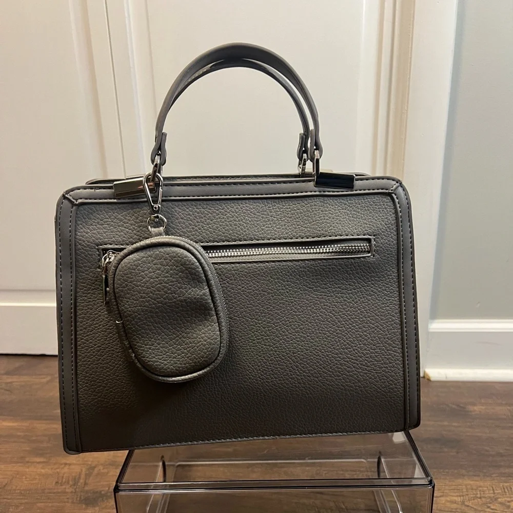 Steve Madden B Mateo Satchel/Crossbody Bag Color Gray